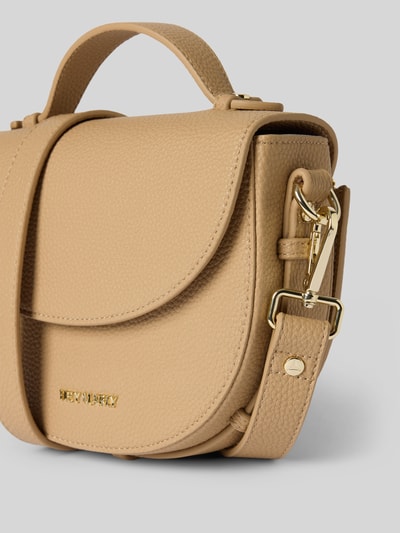 Hey Marly Torebka skórzana z aplikacją z logo model ‘Soul Sister’ Piaskowy 3