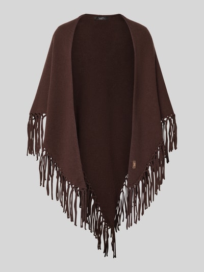 Weekend Max Mara Wollschal aus reiner Schurwolle Modell 'TORNADO' Dunkelbraun 2