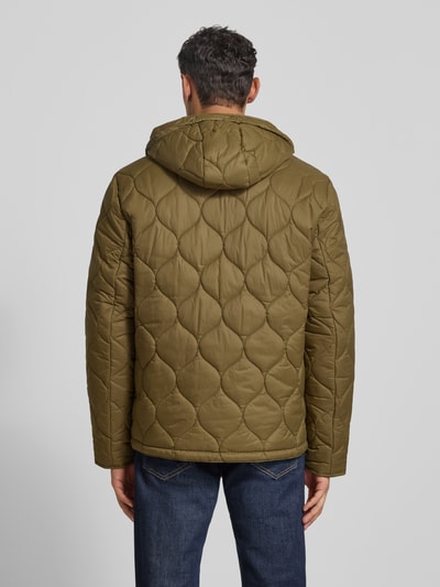 Barbour Regular fit gewatteerd jack met capuchon en tunnelkoord Olijfgroen - 5