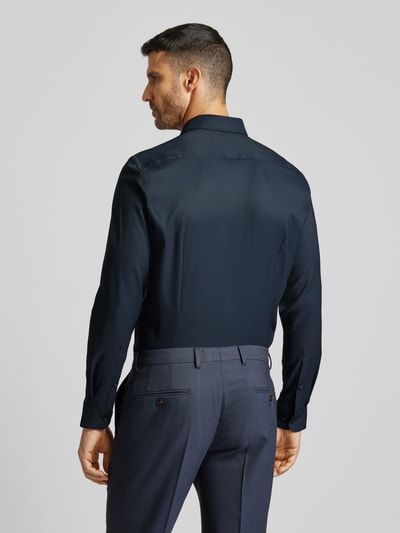 Jake*s Slim Fit Business-Hemd mit Knopfleiste Marine 5