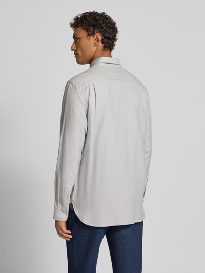Christian Berg Men Regular Fit Freizeithemd mit Brusttasche Hellgrau 5