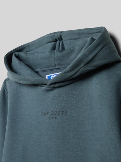 Jack & Jones Bluza z kapturem model ‘KENJI’ Szaroniebieski 2