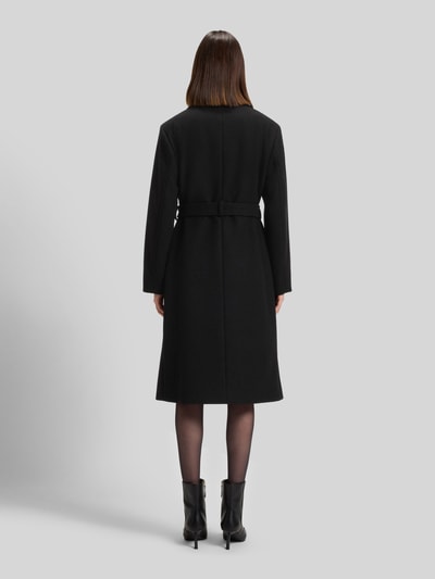 HUGO Regular fit lange jas met wol, model 'MELZY' Zwart - 5