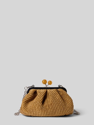 Weekend Max Mara Clutch aus Baumwoll-Mix Modell 'PALMAS' Camel 2