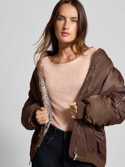 Marc O'Polo Regular fit shirt met lange mouwen van puur katoen Roze - 3