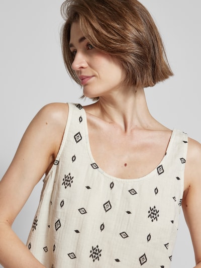 Vila Tanktop mit Allover-Muster Modell 'LANIA' Offwhite 3