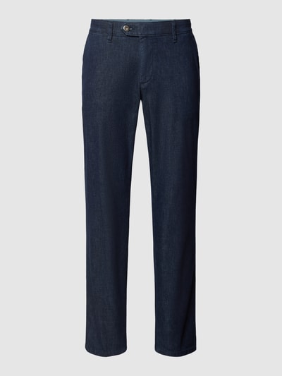 Eurex By Brax Regular fit broek in denimlook, model 'JONAS' Marineblauw - 2