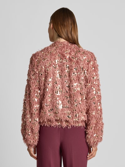 Emily Van den Bergh Blouson met veren en pailletten Roze - 5