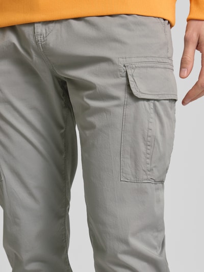 Napapijri Tapered fit cargobroek met steekzakken, model 'YASUNI SUM' Steengrijs - 3