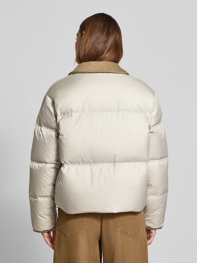 Marc O'Polo Regular Fit Daunenjacke mit Umlegekragen aus Cord Offwhite 5
