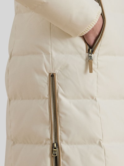 Lauren Ralph Lauren Regular Fit Daunenmantel mit Besatz aus Webpelz Ecru 3