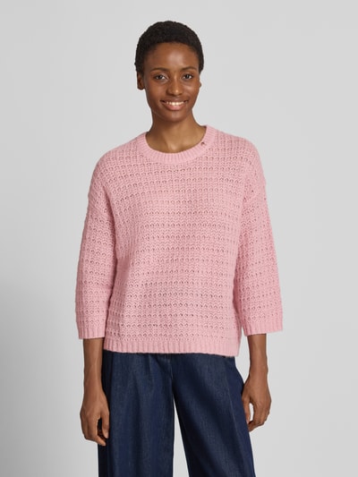 JOOP! Loose Fit Strickpullover mit Alpaka, Woll-Anteil Modell 'Kasita' Pink 4