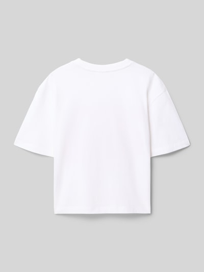 s.Oliver RED LABEL Boxy Fit T-Shirt aus reiner Baumwolle Weiss 3