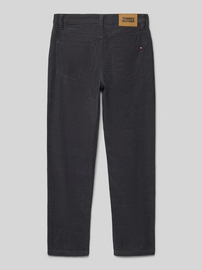 Tommy Hilfiger Teens Straight Fit Cordhose aus reiner Baumwolle Graphit 3