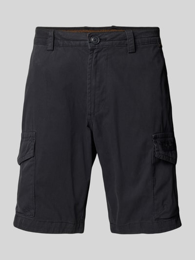 Napapijri Regular Fit Cargoshorts mit Label-Detail Modell 'N-DELINE' Black 2