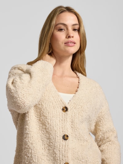 ZABAIONE Gebreide cardigan met structuurmotief Beige - 3