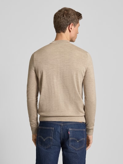 JOOP! Collection Gebreide pullover van zuivere wol, model 'Davide' Beige - 5