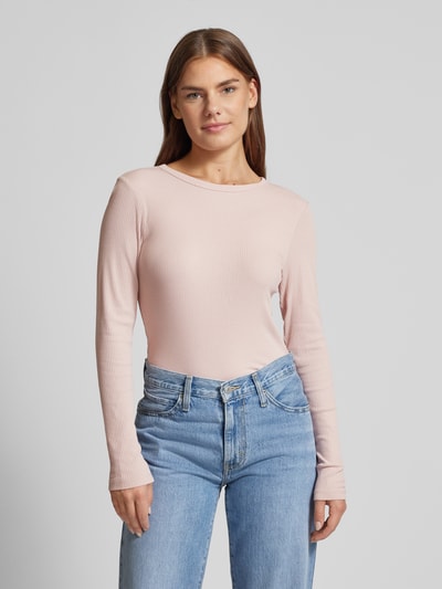 QS Longsleeve mit Rundhalsausschnitt Rosa 4