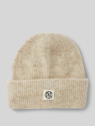 MSCH Copenhagen Czapka beanie z naszywką z logo model ‘Hope’ Beżowy 1