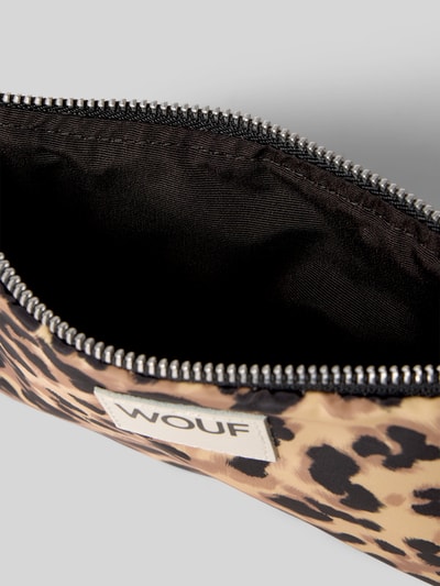 WOUF Pouch met labelpatch, model 'Feline' Middenbruin - 3