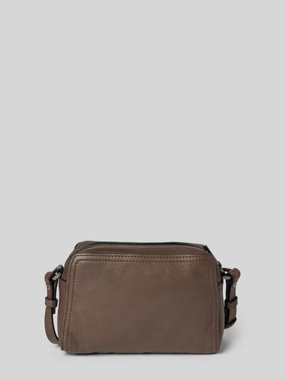 LIEBESKIND BERLIN Handtasche aus Leder mit Label-Detail Modell 'CHUDY' Dunkelbraun 5