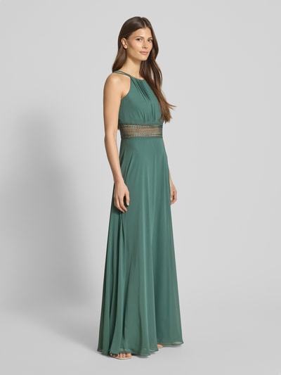 Jake*s Cocktail Avondjurk met plooien Rietgroen gemêleerd - 1
