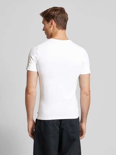 REVIEW T-Shirt mit Label-Print Weiss 5