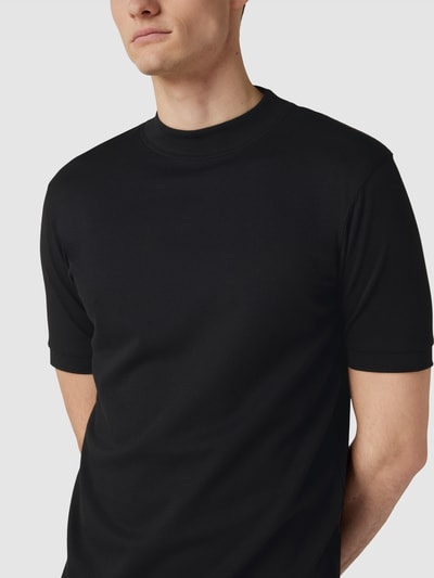 Drykorn T-Shirt mit Strukturmuster Modell 'DUSTIN' Schwarz 3