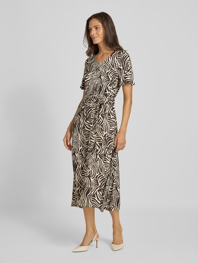 More & More Midikleid mit Rundhalsausschnitt Schoko 1