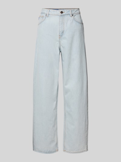 Hugo Blue Wide Leg Jeans im 5-Pocket-Design Modell 'Leni' Hellblau 1