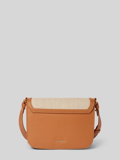 Coccinelle Crossbodytas met labeldetail Cognac - 4