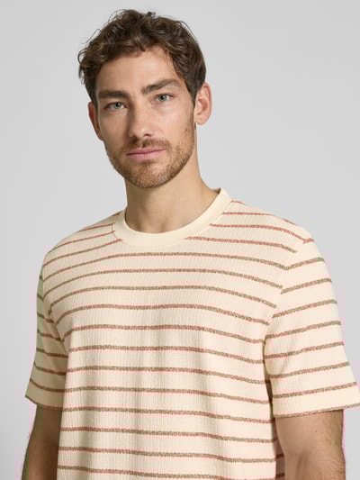 SELECTED HOMME Regular Fit T-Shirt aus Baumwoll-Mix Modell 'DJANGO' Sand 3