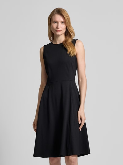 Lauren Ralph Lauren Knielanges Kleid mit Rundhalsausschnitt Modell 'CHARLEY' Black 4