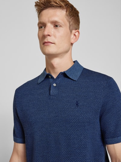 Polo Ralph Lauren Poloshirt in Strick-Optik Marine 3