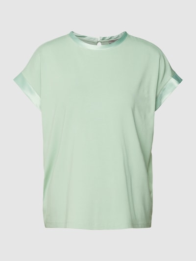 Jake*s Collection Blouseshirt met boorden van satijn Lichtgroen - 2