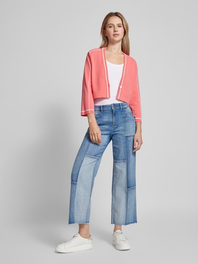 Marc Cain Jeans met wijd epijpen in patchworklook Blauw - 1