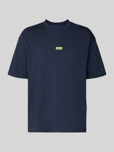 HUGO Blue Loose fit T-shirt van puur katoen Marineblauw - 2
