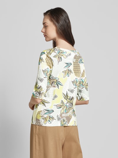 Marc Cain Blouseshirt met all-over motief Mintgroen - 5