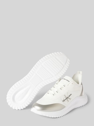 Calvin Klein Jeans Sneakers met labelprint, model 'EVA' Offwhite - 4