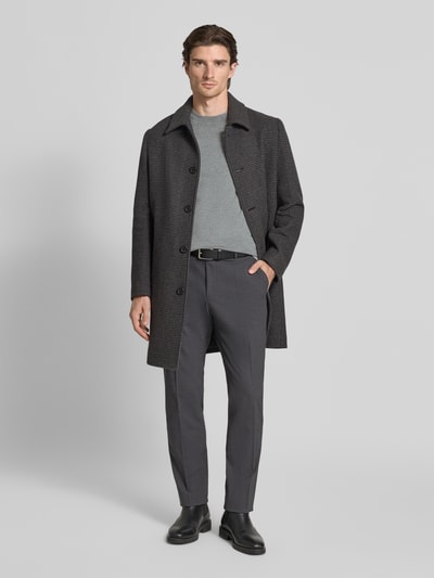 MCNEAL Strickpullover mit gerippten Abschlüssen Mittelgrau Melange 1