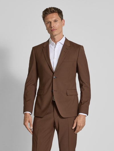 Tiger Of Sweden Slim Fit 2-Knopf-Sakko mit Pattentaschen Modell 'Jamie' Mittelbraun 4