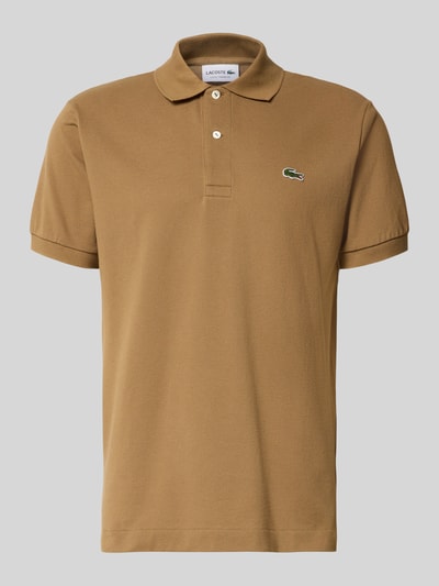 Produktfoto, Regular-Fit Poloshirt aus reiner Baumwolle Modell 'CORE' von Lacoste in Braun mit glatter Struktur und klassischem Kragen, Herren Poloshirt