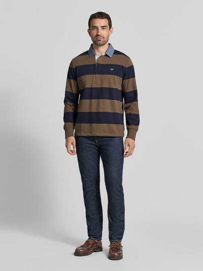 GANT Bluza dresowa z czystej bawełny, krój regular fit Szarobrązowy 1