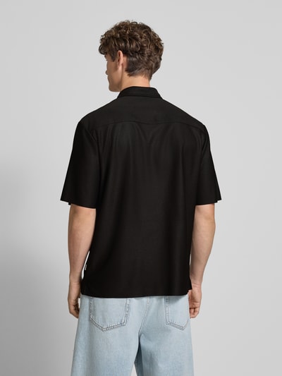 Only & Sons Relaxed Fit Freizeithemd mit 1/2-Arm Modell 'BOYY' Black 5