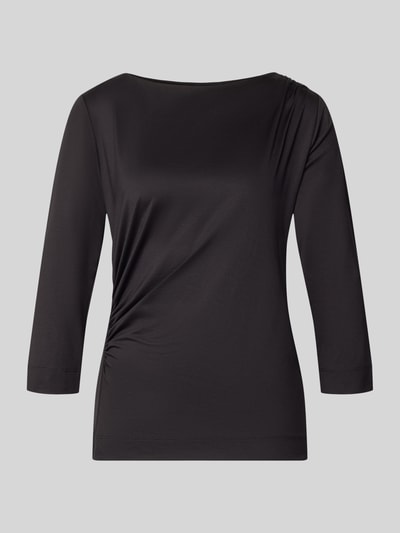 s.Oliver BLACK LABEL Regular Fit T-Shirt mit U-Boot-Ausschnitt Black 1
