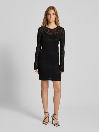 Only Tailliertes Minikleid mit Spitzen-Detail Modell 'BLAISE' Black 1