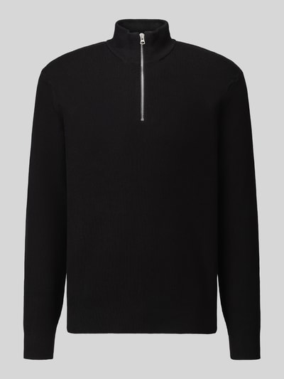 ONLY & SONS Regular Fit Troyer aus Baumwoll-Mix Modell 'PHIL' Black 2