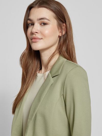 ICHI Slim fit blazer met paspelzakken, model 'KATE' Rietgroen - 3