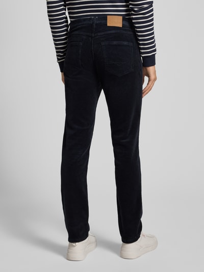 Christian Berg Men Spodnie sztruksowe o kroju Regular Fit z 5 kieszeniami Granatowy 5