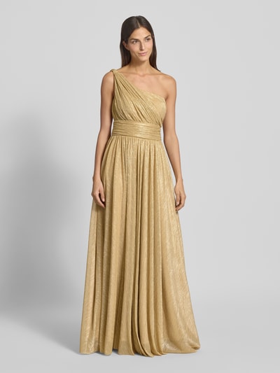 TROYDEN COLLECTION Abendkleid mit One-Shoulder-Träger Gold 4